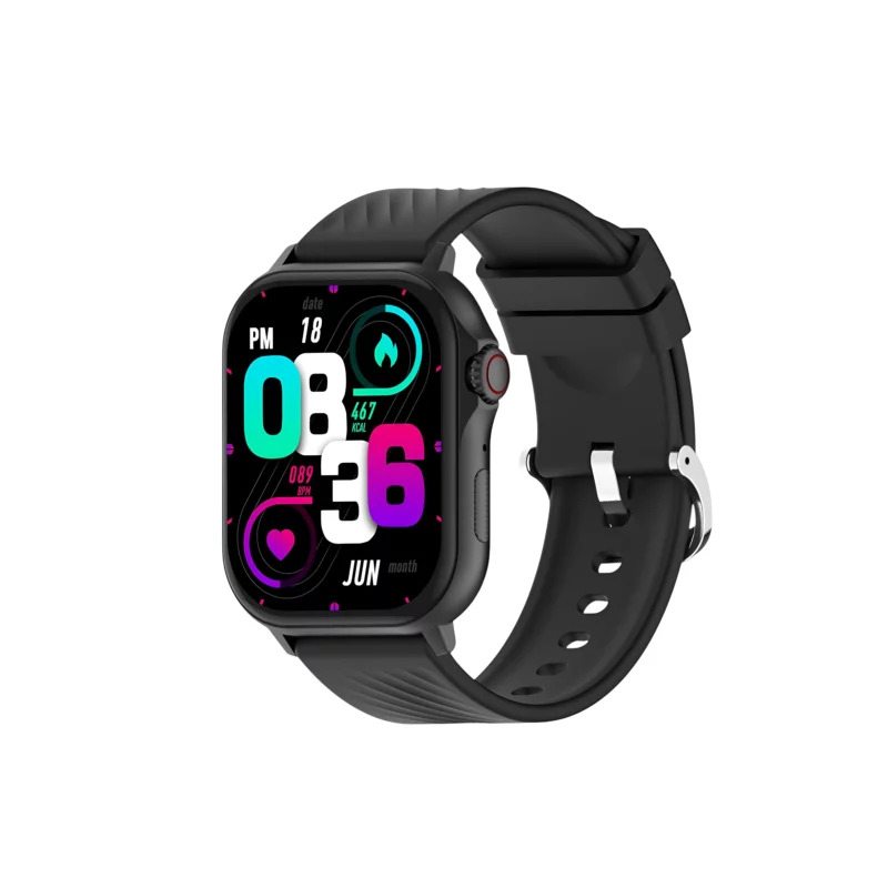 COLMI P82 Bluetooth Calling Smart Watch with Built-in GPS – Black